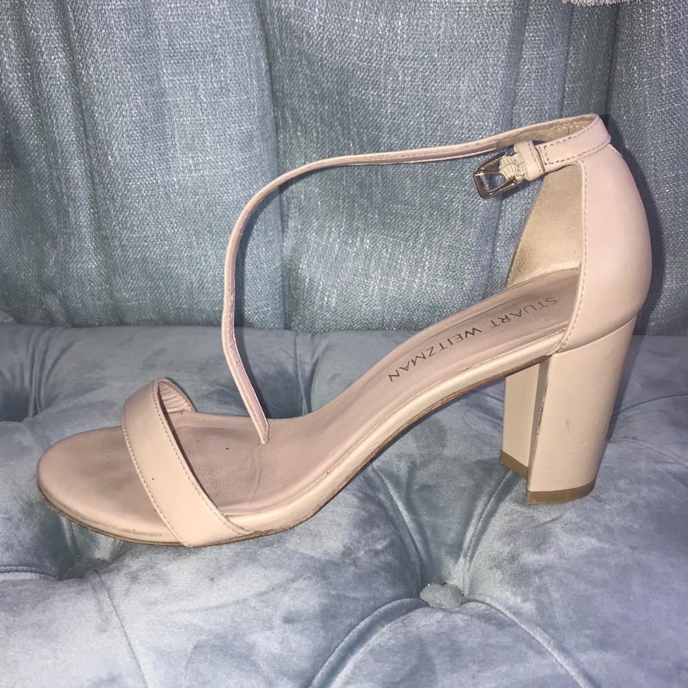 Stuart Weitzman Strappy Heels - Nude